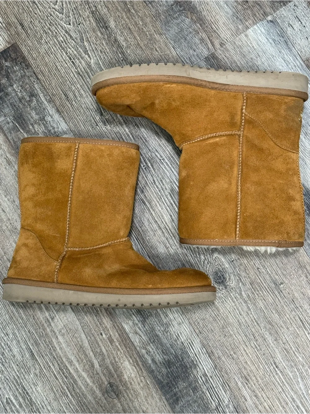 Koolaburra by Ugg Koola Short Boots Chestnut Suede 8